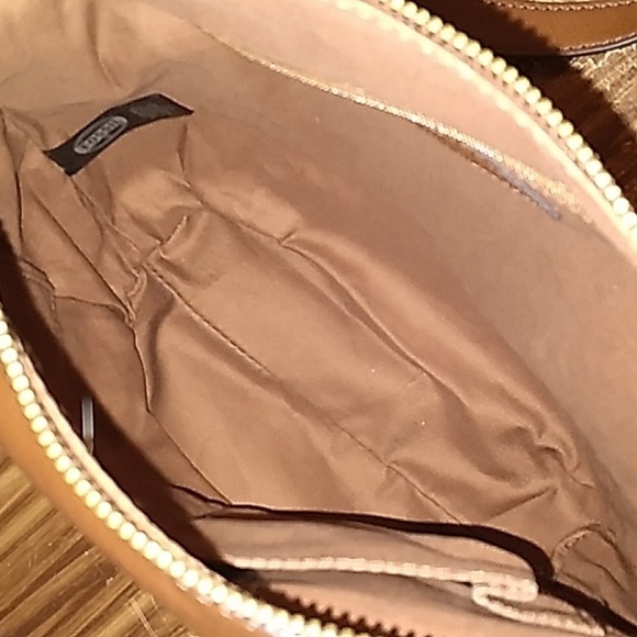 Fossil brown leather Emerson satchel bag hobo - Picture 5 of 5
